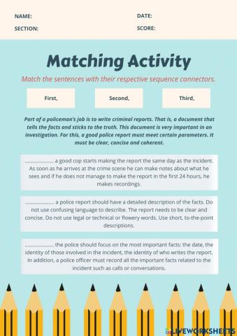 The work of a police officer