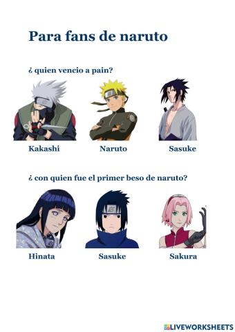 Para fans de naruto