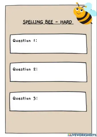 Spelling Bee