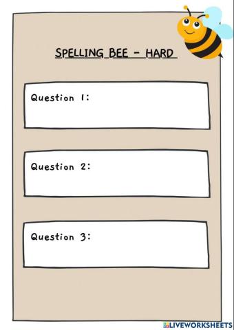 Spelling Bee
