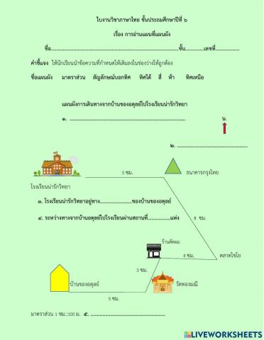 การอ่านแผนที่แผนผัง ป.6