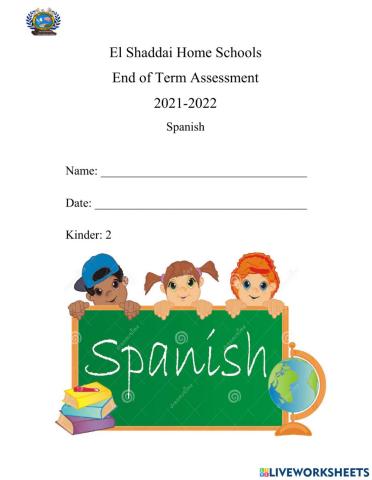 End of Term 1 Assessment