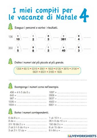 Scomposizione numeri
