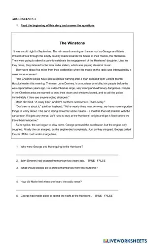 Ado 4 fe practice reading