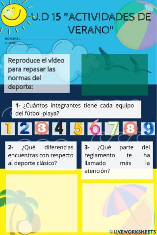 Actividades de verano