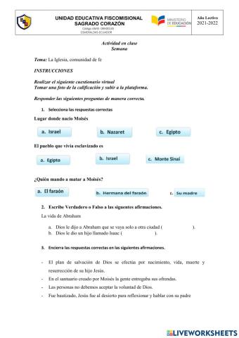 La Iglesia, comunidad de fe