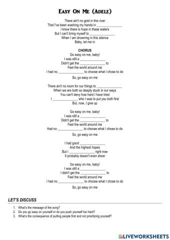 Easy on me (Adele) BASIC