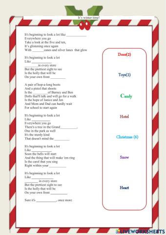 It's beginning to look like Christmas