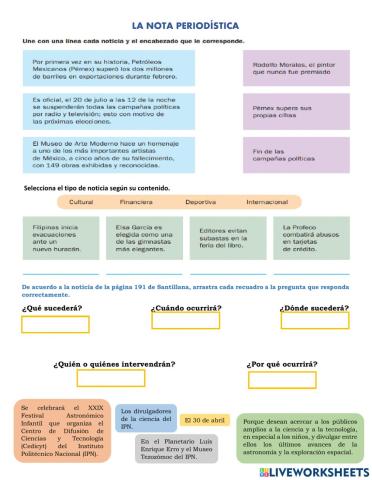 La nota periodística