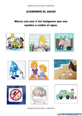 ¡cuidemos el agua!