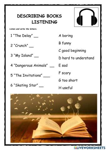 Describing Books KET Listening