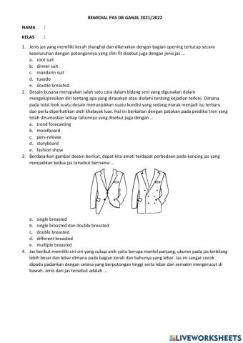 Remidial pas db 12 21-22