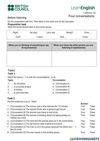 Four conversations - British Council