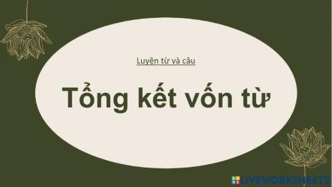 Tổng kết vốn từ