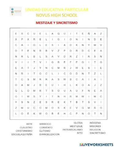 Mestizaje y sincretismo