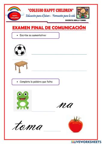 Examen de Comunicación