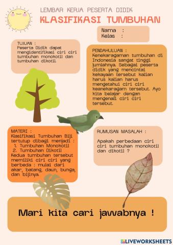 Klasifikasi Tumbuhan