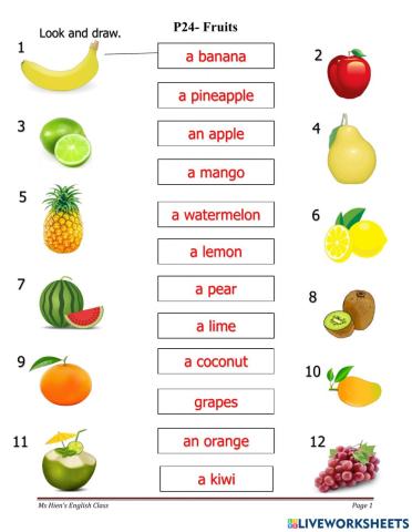 P24-Fruits Homwork