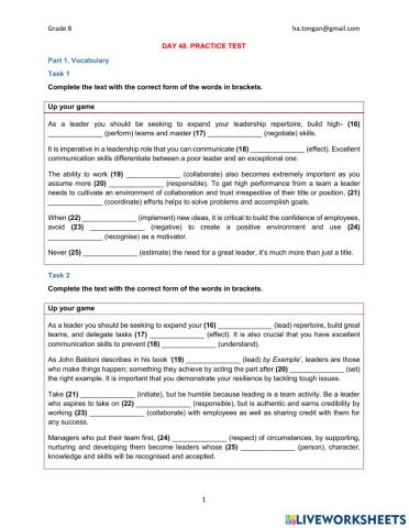 G8 Day 42 Practice 1