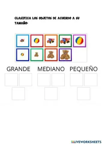 Clasificación por tamaño