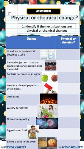 Physical or Chemical Changes