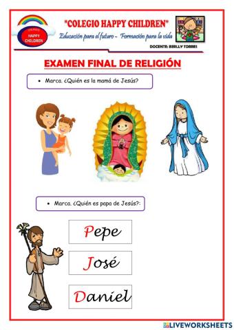 Examen de religión
