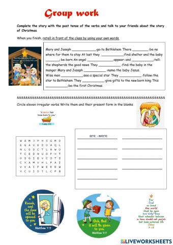 Past simple Verbs(Christmas)