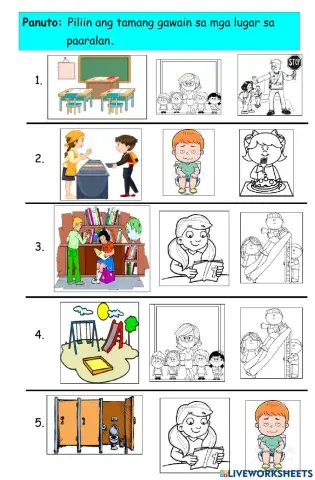 Gawain sa Lugar sa paaralan
