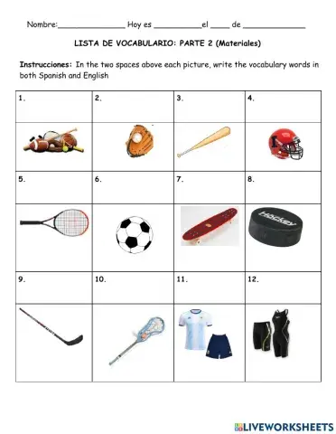 El material deportivo