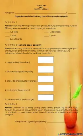 Pagpipinta ng Paborito Kong Jeep-Disenyong Pampiyesta