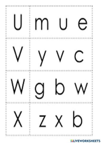 Letter worksheet