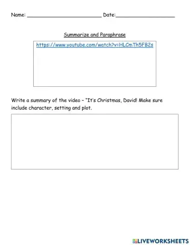 It's Christmas, David!!