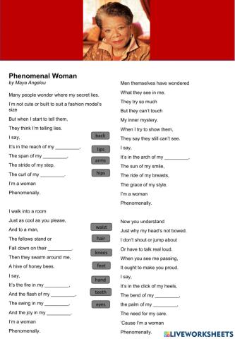 Phenomenal Woman (poem by Maya Angelou)