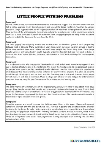 Little people with big problems