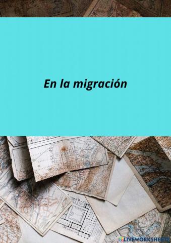 En la migración