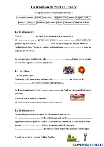 Les traditions de Noël