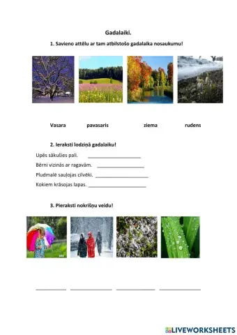 Gadalaiki un laikapstākļi