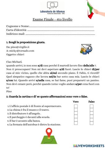 Esame Finale - 4to livello