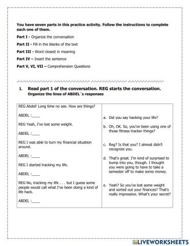 Life Improvements - Anecdote