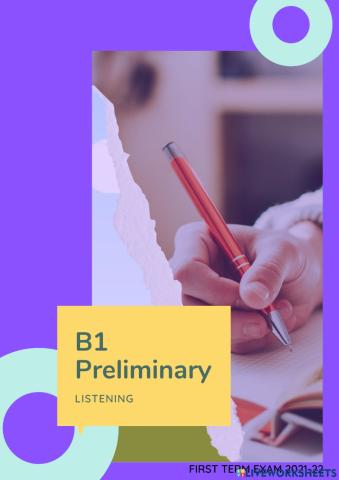 First term exam - B1 listening