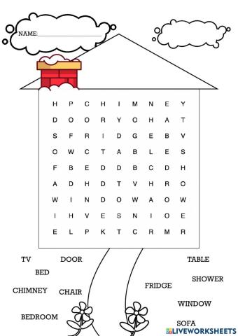 House wordsearch