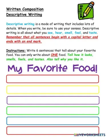 Descriptive Writing