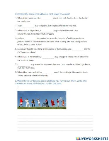 U20 L1 Can, can't, could and couldn't