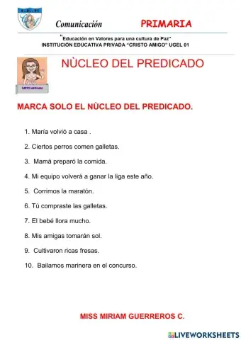 Nùcleo del predicado