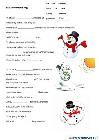 The Snowman song