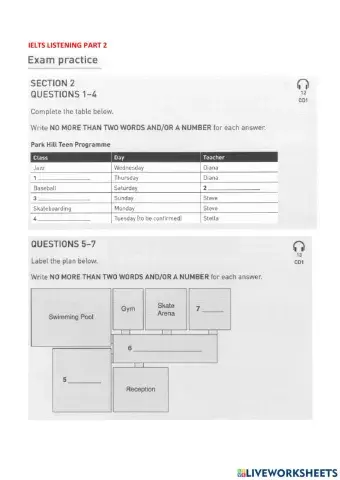 IELTS listening practice 2