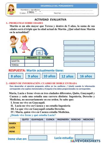 Orden de información