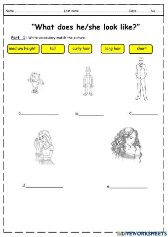 What doe he look like?