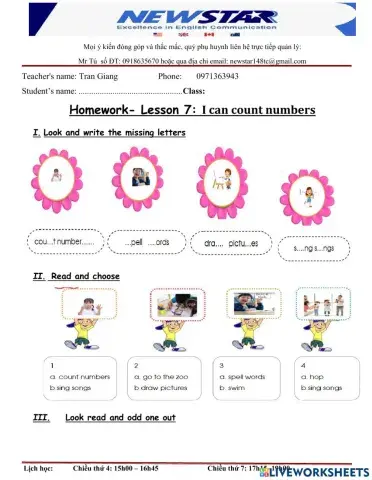 L7. i can count numbers