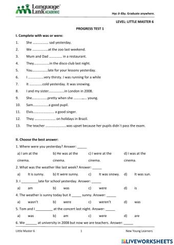 LM6-Lesson 3-HW-Progress test 1